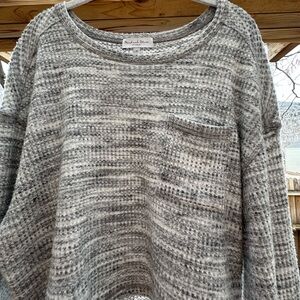 Michael Stars Cropped Lightweight Oversized Sweater Medium